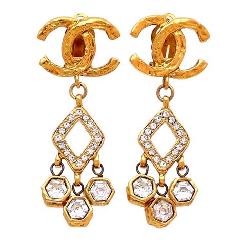 chanel earings|authentic chanel earrings.